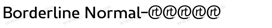 Borderline Normal字体转换